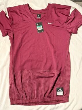 New With Tag Nike Vapor Pro Football Size XL  Maroon/Burgundy Training Jersey